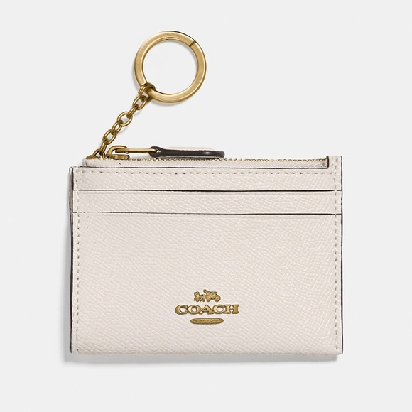 Coach Accessories - NWOT* Coach Mini Skinny ID Case in Gold/Chalk